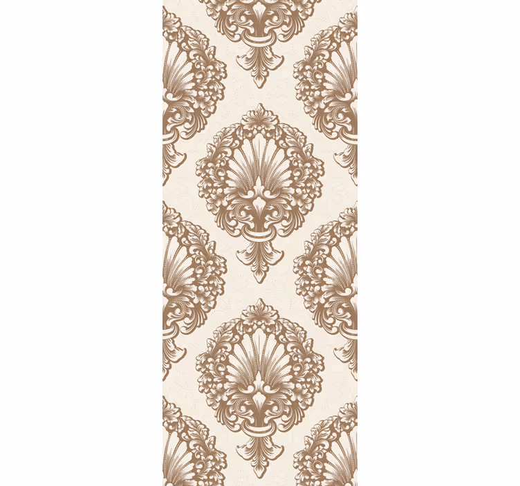 papel de parede barroco padrões de conchas elegantes - TenStickers