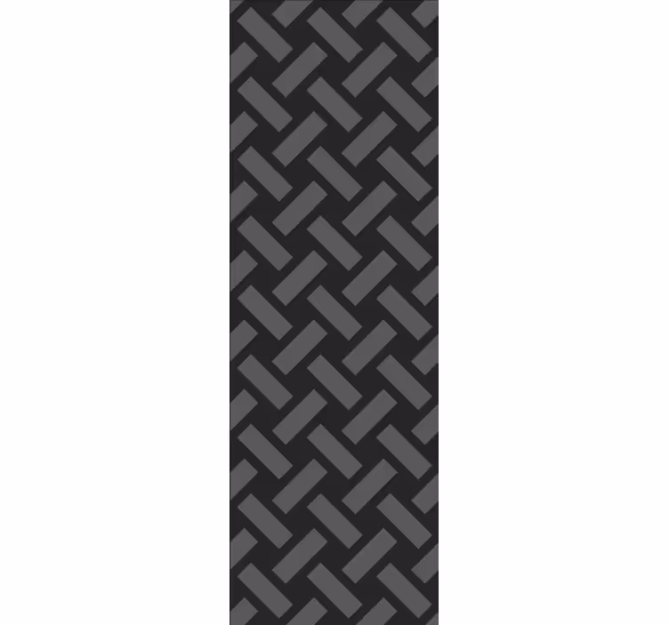 papel de parede quadrados Padrão quadrado preto geométrico - TenStickers
