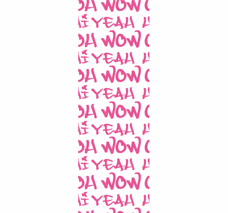 papel de parede para quarto feminino jovem Oh wow oi sim - TenStickers
