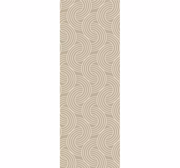 Papel de parede gabinete padrões curvos elegantes - TenStickers