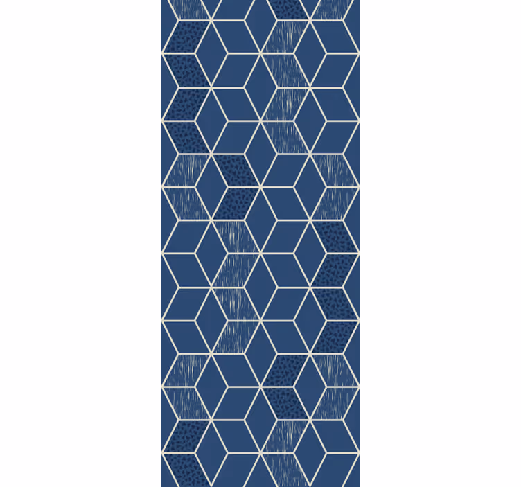papel de parede quadrados 'distressed vittoria' geométrica - TenStickers
