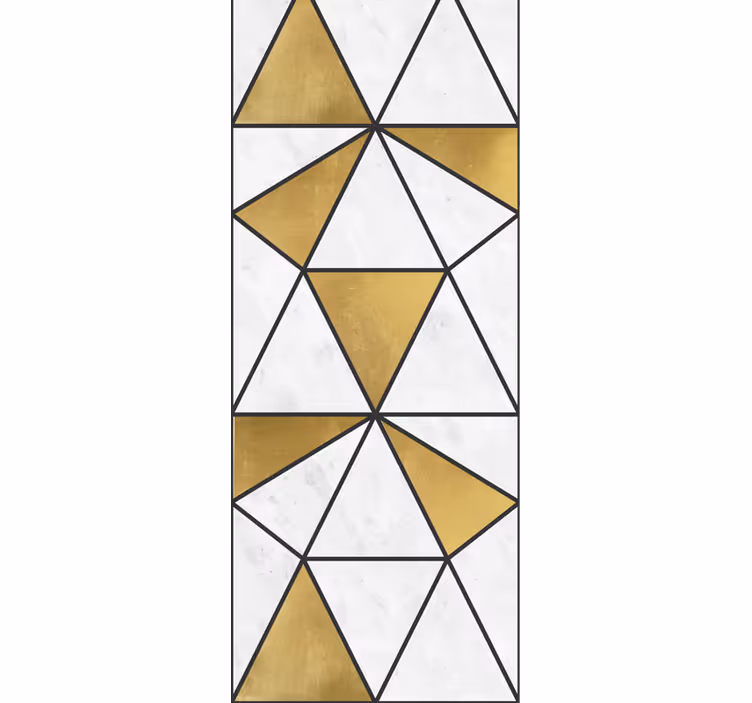 papel de parede triângulos Efeito de mármore geométrico - TenStickers