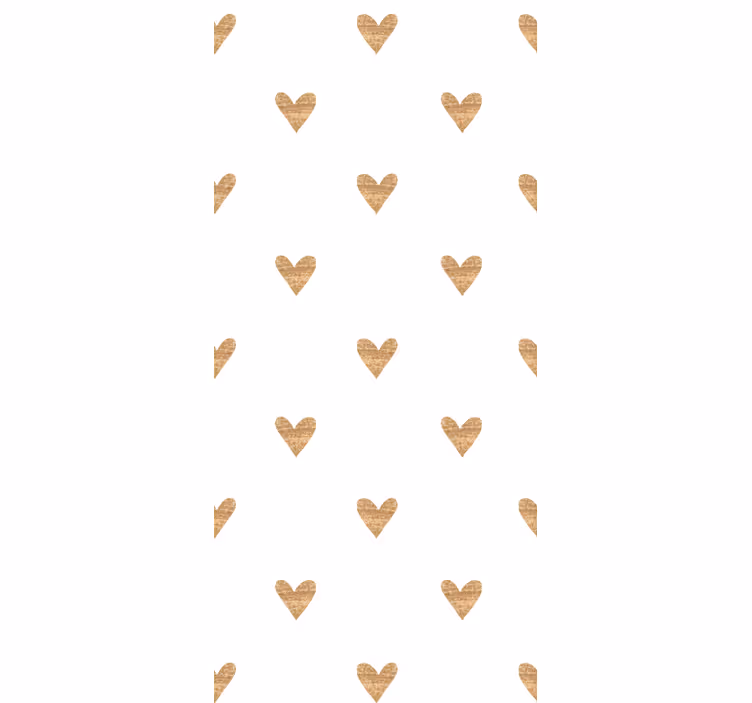 papel de parede círculos e bolinhas Padrão de pequenos corações - TenStickers