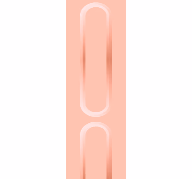 Papel de parede abstracto linhas curvas suaves rosa - TenStickers