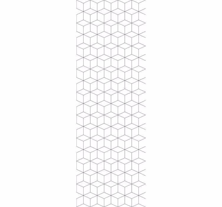 papel de parede quadrados Padrão de cubos geométricos - TenStickers