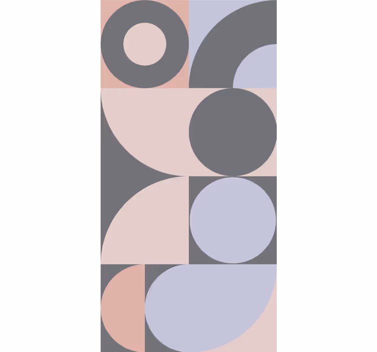 Papel de parede moderno Padrão geométrico de cirles - TenStickers