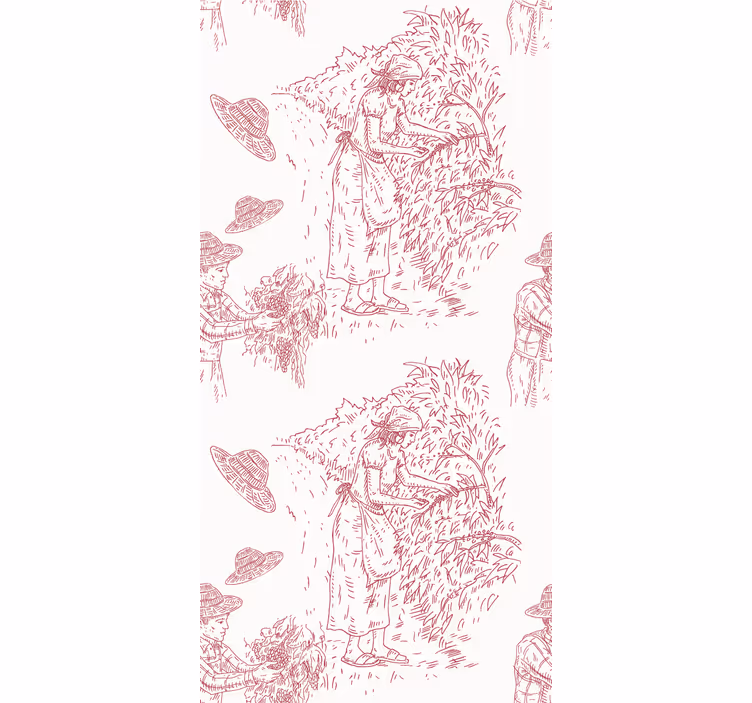 papel de parede barroco cena minimalista de colheita - TenStickers