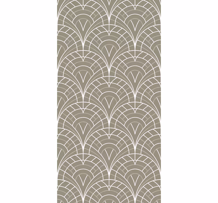 Papel de parede moderno padrões de linhas curvas - TenStickers