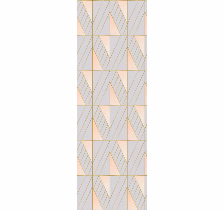 Papel de parede moderno formas geométricas em camadas - TenStickers
