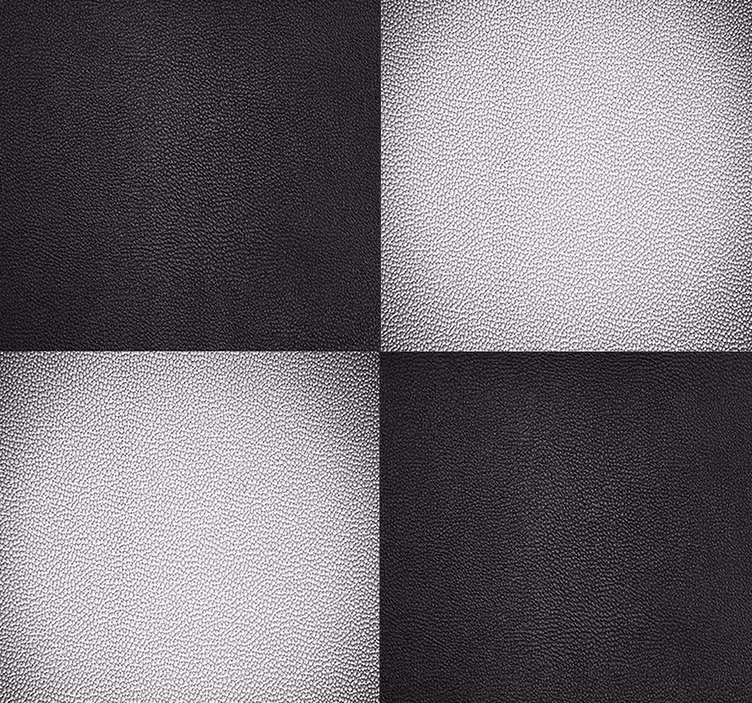 papel parede sala Tabuleiro de Xadres em Couro - TenStickers