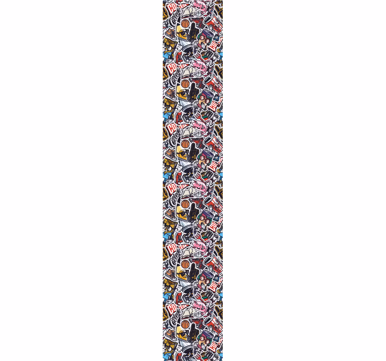 papel de parede artístico Bomba adesiva urbana - TenStickers