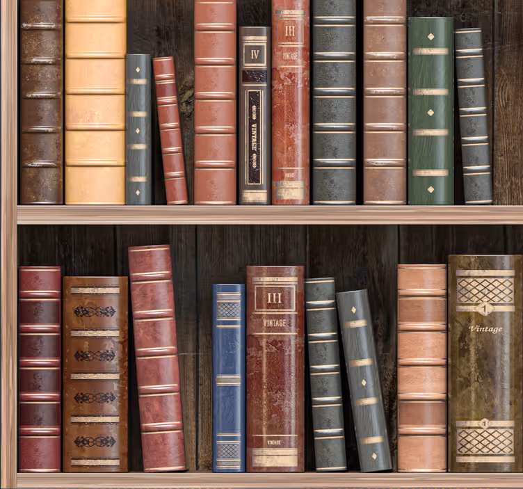 papel de parede escritorio livros de bibliotecaLivros de bibliote - TenStickers