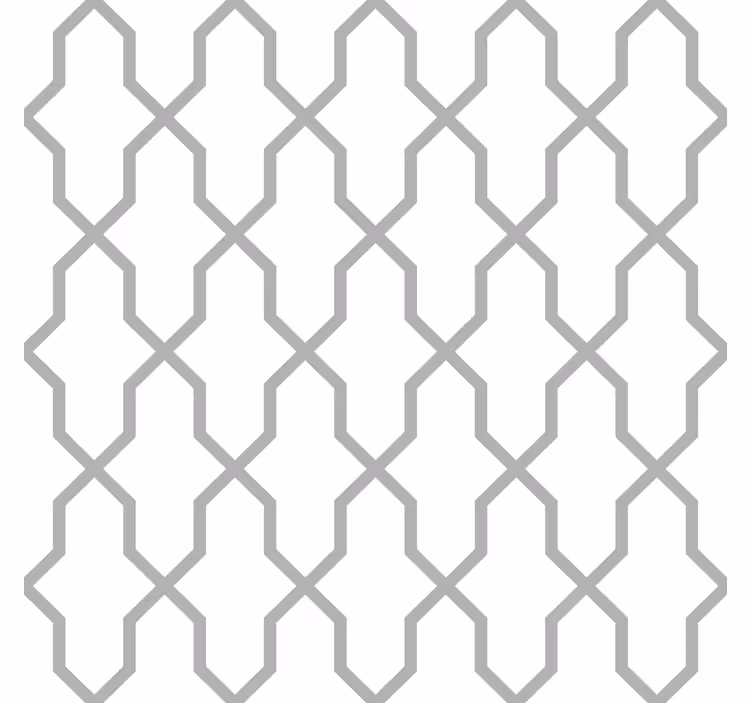 Papel de parede geométrico harmonia cinza - TenStickers