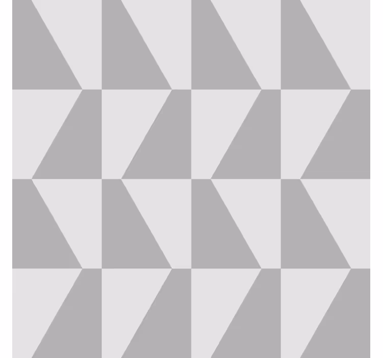 Papel de parede geométrico trapézio cinza - TenStickers