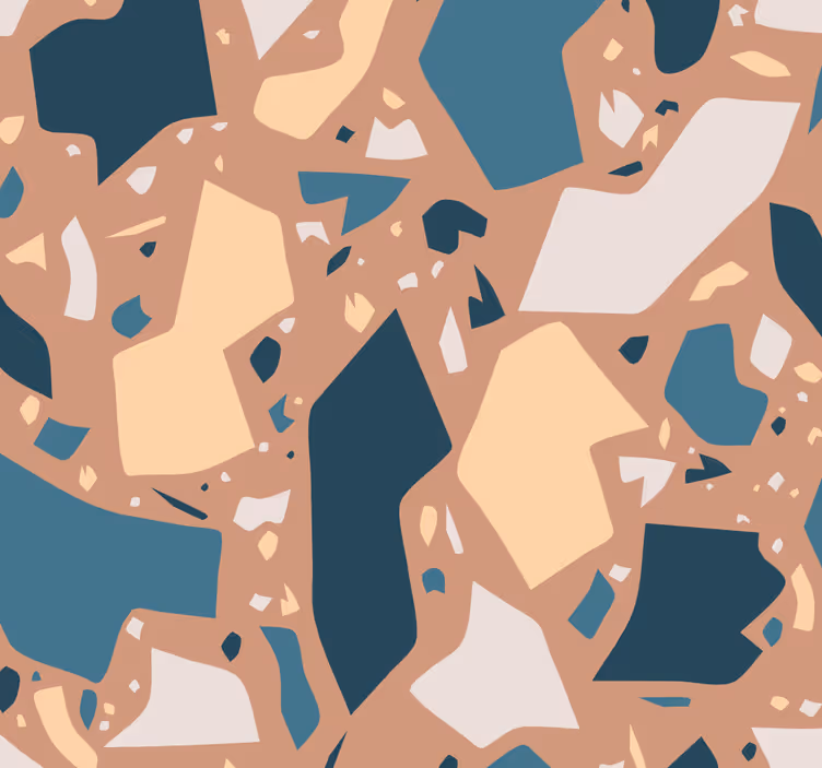 papel de parede outras texturas fusão de formas abstratas - TenStickers