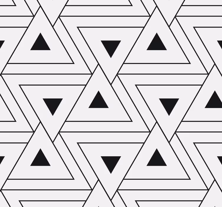 papel de parede formas geométricas padrão triangular - TenStickers