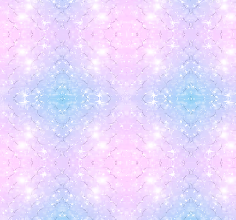 Papel de parede infantil purpurina de sereia - TenStickers
