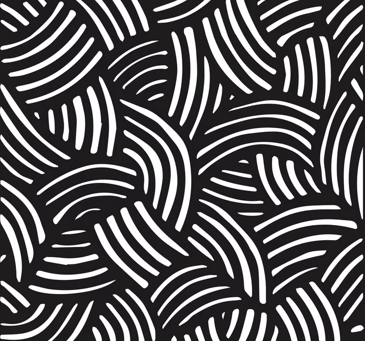 papel de parede escritorio riscas curvadas - TenStickers