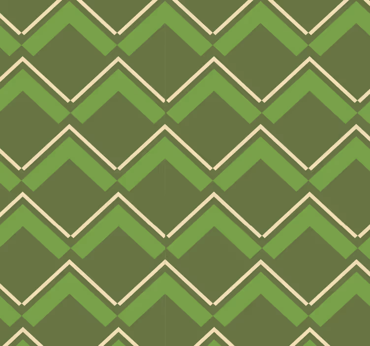 Papel de parede Losangos de fundo verde - TenStickers