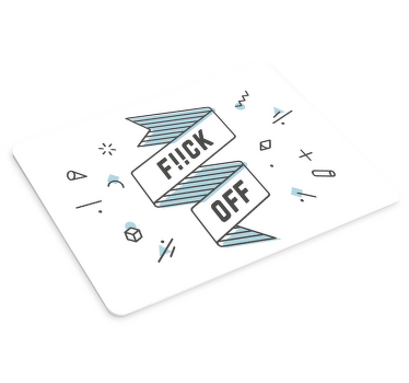 Tapetes de rato com frases Foda-se - TenStickers