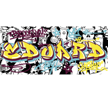 Tapetes de rato de gaming Graffiti personalizável - TenStickers