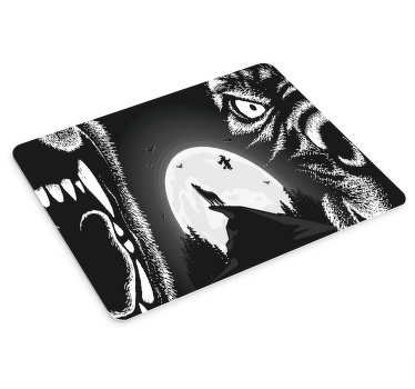 Tapetes de rato de gaming Lobo uivante - TenStickers