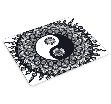 Tapetes de rato de paisley Ying yang paisley - TenStickers