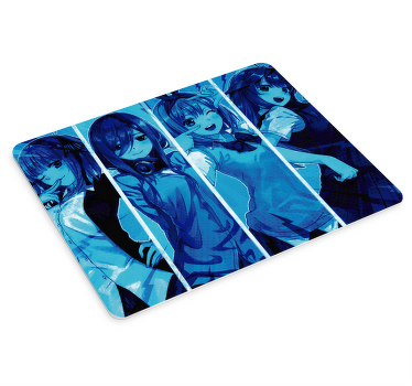 Tapetes de rato de gaming Anime meninas azul - TenStickers