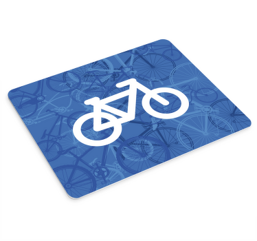 Tapetes de rato originais Bicicleta branca - TenStickers