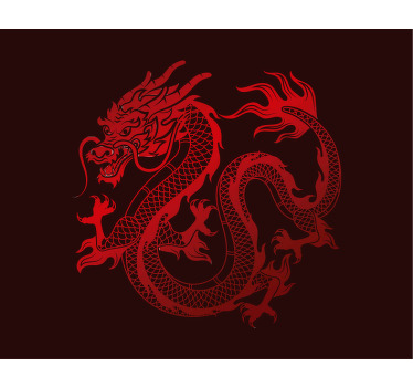 Tapetes de rato de gaming Dragão vermelho - TenStickers