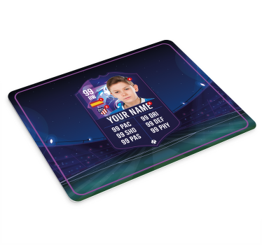 Tapetes de rato de gaming cartão de jogador de futebol - TenStickers