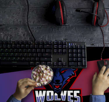 Tapete de rato de gaming Wolves - TenStickers