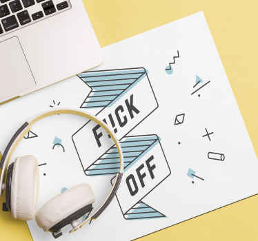 Tapetes de rato com frases Foda-se - TenStickers