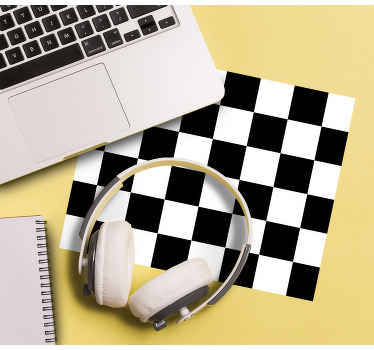 Mouse pad com texturas e padrões estilo tabuleiro de xadrez - TenStickers