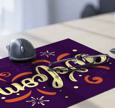 Tapetes de rato com frases Bem-vinda - TenStickers