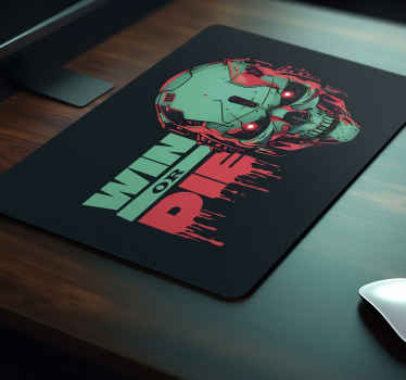 Tapetes de rato de gaming vencer ou morrer - TenStickers