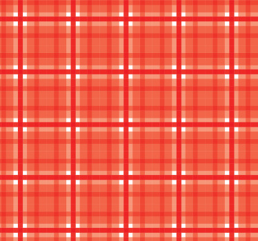 Estore de rolo para cozinha padrão guingão vermelho - TenStickers