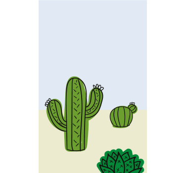Estore de rolo para cozinha planta cacto - TenStickers