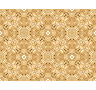 Padrão ornamental bege vintage clássico cego - TenStickers
