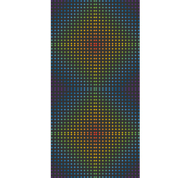 Fundo do mosaico do arco-íris com cores e cortinas - TenStickers