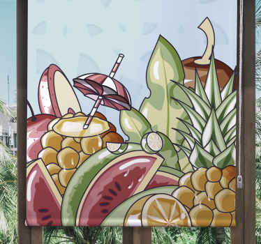 Frutas paradisíacas frutas e vegetais cegos - TenStickers