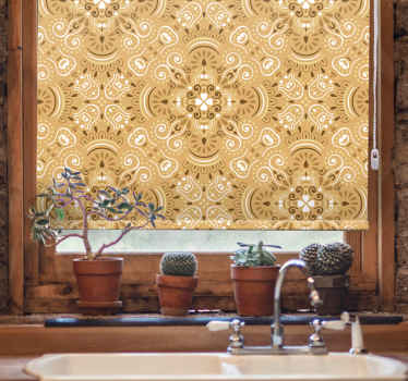 Padrão ornamental bege vintage clássico cego - TenStickers