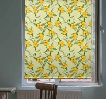 Verão tropical limões padrão cortina vegetal - TenStickers
