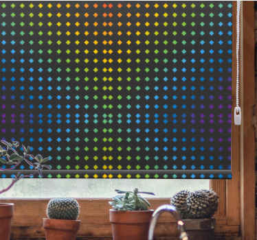 Fundo do mosaico do arco-íris com cores e cortinas - TenStickers