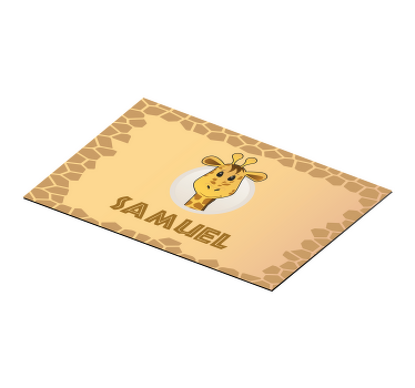 Vá comer nomes personalizáveis, individuais de mesa - TenStickers