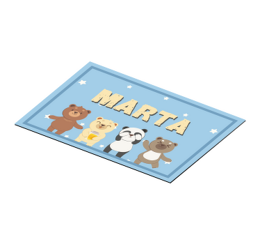 individual de mesa customizável para crianças - TenStickers