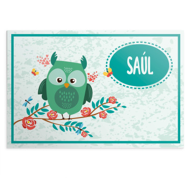 Individuais de mesa Coruja personalizável - TenStickers