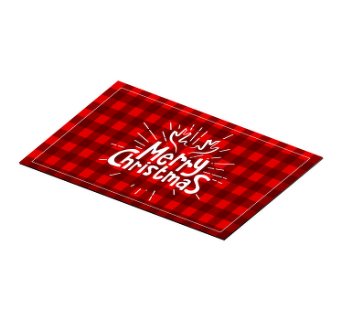 Individuais de mesa de Natal Padrão de figuras geométricas - TenStickers