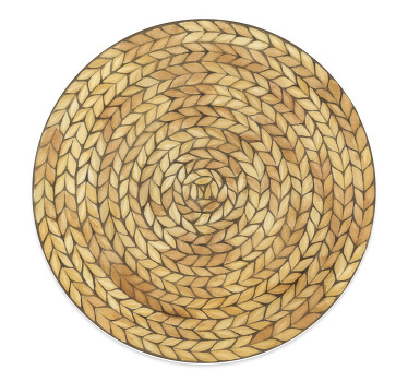 Individuais de mesa de texturas vime circular - TenStickers