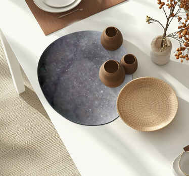 Individuais de mesa de texturas pedra cinza - TenStickers